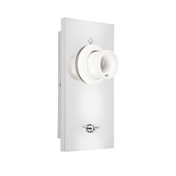 ΒΑΣΗ ΑΠΛΙΚΑΣ 1XE27 (ΧΩΡΙΣ ΚΑΠΕΛΟ) ΧΡΩΜΙΟ ΜΕΤΑΛΛΙΚΗ ΜΕ ΔΙΑΚΟΠ PYTHON - Image 3