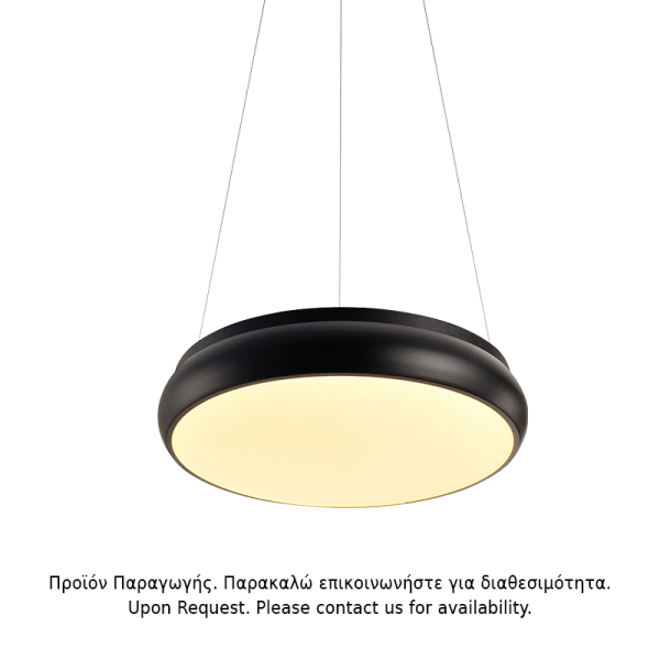 ΚΡΕΜΑΣΤΟ ΦΩΤΙΣΤΙΚΟ LED 32W 2560LM 3000K ΜΑΥΡΟ ΜΕΤ/ΚΟ D40XH140CM KALLISTA - Image 3