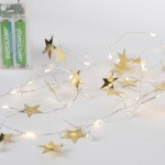 ΣΕΙΡΑ, 20 MINI LED, ΔΙΑΚΟΣΜΗΤΙΚΑ ΑΣΤΕΡΙΑ & ΠΕΡΛΕΣ, ΜΠΑΤΑΡΙΑΣ 3xΑΑ, ΧΡΟΝΟΔΙΑΚΟΠΤΗ, ΑΣΗΜΙ ΧΑΛΚΙΝΟ ΚΑΛΩΔΙΟ, ΘΕΡΜΟ ΛΕΥΚΟ LED ΑΝΑ 7.5cm, ΠΡΟΕΚΤΑΣΗ ΠΑΡΟΧΗΣ 30cm, IP20