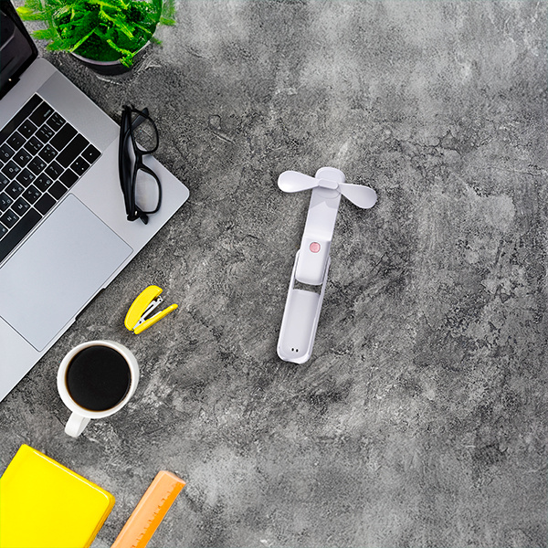 ΑΝΕΜΙΣΤΗΡΑΣ ΧΕΙΡΟΣ ΕΠΑΝΑΦΟΡΤΙΖΟΜΕΝΟΣ ΜΕ USB Φ8 ANΑΔΙΠΛΟΥΜΕΝΟΣ ΛΕΥΚΟ - Image 3