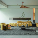 ΑΝΕΜΙΣΤΗΡΑΣ ΟΡΟΦΗΣ ΧΡΩΜΑ ΞΥΛΟΥ ΜΕ LED ΦΩΣ ΚΑΙ ΚΟΝΤΡΟΛ Φ132 DC ΜΟΤΕΡ 35W - Image 2