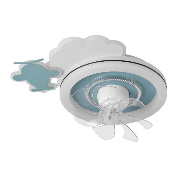 ΑΝΕΜΙΣΤΗΡΑΣ ΟΡΟΦΗΣ ΠΑΙΔΙΚΟΣ ΑΕΡΟΠΛΑΝΑΚΙ ΜΠΛΕ 15W ΜΕ LED ΦΩΣ 65W ΚΑΙ ΚΟΝΤΡΟΛ - Image 2