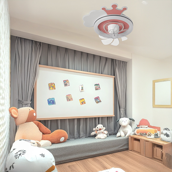 ΑΝΕΜΙΣΤΗΡΑΣ ΟΡΟΦΗΣ ΠΑΙΔΙΚΟΣ ΚΟΡΩΝΑ ΡΟΖ 15W ΜΕ LED ΦΩΣ 65W ΚΑΙ ΚΟΝΤΡΟΛ - Image 3