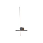 ΑΠΛΙΚΑ TOIXOY ΜΕΤΑΛΛΙΚΗ ΔΕΞΙΑ LED 12W 840Lm 3000K 600x260x60mm ΜΑΥΡΟ ARTE ILLUMINA CLIO