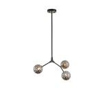 ΦΩΤΙΣΤΙΚΟ ΚΡΕΜΑΣΤΟ 3ΦΩΤΟ 3ΧG9 Max15w 800Χ900mm ΜΑΥΡΟ-ΓΚΡΙ ARTE ILLUMINA ATOM