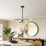 ΦΩΤΙΣΤΙΚΟ ΚΡΕΜΑΣΤΟ 6ΦΩΤΟ LED 42W 3CCT 100X88X78 ΜΑΥΡΟ-ΧΡΥΣΟ ARTE ILLUMINA - Image 2