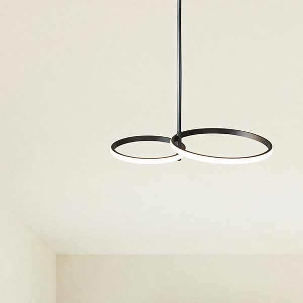 ΦΩΤΙΣΤΙΚΟ ΚΡΕΜΑΣΤΟ 2ΦΩΤΟ LED 30W 600X360X250 ΜΑΥΡΟ ARTE ILLUMINA - Image 2