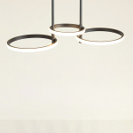 ΦΩΤΙΣΤΙΚΟ ΚΡΕΜΑΣΤΟ 3ΦΩΤΟ LED 33W 700X280X250 ΜΑΥΡΟ ARTE ILLUMINA - Image 2