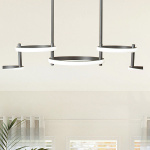 ΦΩΤΙΣΤΙΚΟ ΚΡΕΜΑΣΤΟ 5ΦΩΤΟ LED 50W 930X280X290 ΜΑΥΡΟ ARTE ILLUMINA - Image 2