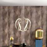 ΦΩΤΙΣΤΙΚΟ ΚΡΕΜΑΣΤΟ LED 30W 300X300X300 4000Κ ΧΡΥΣΟ ΜΑΤ ARTE ILLUMINA SATURN - Image 2