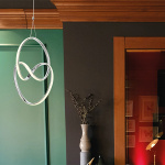 ΦΩΤΙΣΤΙΚΟ ΚΡΕΜΑΣΤΟ LED 30W 300X300X300 4000Κ ΝΙΚΕΛ ARTE ILLUMINA SATURN - Image 2