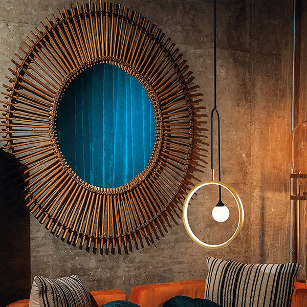 ΦΩΤΙΣΤΙΚΟ ΚΡΕΜΑΣΤΟ ΜΟΝΟΦΩΤΟ LED 10W+G9*1  ΜΑΥΡΟ&ΧΡΥΣΟ Φ30*H120CM 3 CCT ARTE ILLUMINA SATURN - Image 2