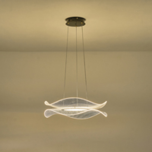 ΦΩΤΙΣΤΙΚΟ ΚΡΕΜΑΣΤΟ ΑΚΡΥΛΙΚΟ ΣΤΡΟΓΓΥΛΟ LED 48W 4320Lm 3000K Φ540mm ΜΑΥΡΟ ARTE ILLUMINA FIRENZE - Image 3