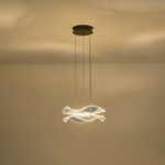 ΦΩΤΙΣΤΙΚΟ ΚΡΕΜΑΣΤΟ ΑΚΡΥΛΙΚΟ ΣΤΡΟΓΓΥΛΟ LED 34W 3024Lm 3000K Φ340mm ΜΑΥΡΟ ARTE ILLUMINA FIRENZE - Image 3