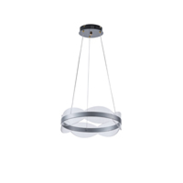 ΦΩΤΙΣΤΙΚΟ ΚΡΕΜΑΣΤΟ ΑΚΡΥΛΙΚΟ ΣΤΡΟΓΓΥΛΟ LED 48W 4320Lm 3000K Φ400mm ΑΣΗΜΙ ARTE ILLUMINA TORINO - Image 2