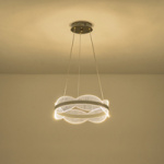 ΦΩΤΙΣΤΙΚΟ ΚΡΕΜΑΣΤΟ ΑΚΡΥΛΙΚΟ ΣΤΡΟΓΓΥΛΟ LED 48W 4320Lm 3000K Φ400mm ΑΣΗΜΙ ARTE ILLUMINA TORINO - Image 3