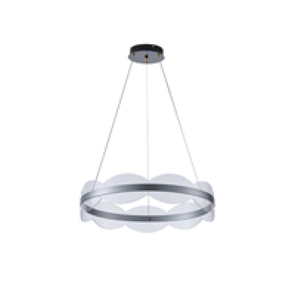 ΦΩΤΙΣΤΙΚΟ ΚΡΕΜΑΣΤΟ ΑΚΡΥΛΙΚΟ ΣΤΡΟΓΓΥΛΟ LED 60W 5400Lm 3000K Φ600mm ΑΣΗΜΙ ARTE ILLUMINA TORINO - Image 2