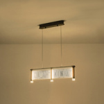 ΦΩΤΙΣΤΙΚΟ ΚΡΕΜΑΣΤΟ ΑΚΡΥΛΙΚΟ LED 2Χ16W 3024Lm 3000K 600X270X175mm ΓΑΛΛΙΚΟ ΧΡΥΣΟ ARTE ILLUMINA RAVENA - Image 3