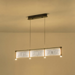 ΦΩΤΙΣΤΙΚΟ ΚΡΕΜΑΣΤΟ ΑΚΡΥΛΙΚΟ LED 3ΦΩΤΟ 3Χ16W 4320Lm 3000K 900X270X175mm ΓΑΛΛΙΚΟ ΧΡΥΣΟ ARTE ILLUMINA RAVENA - Image 3