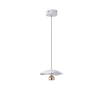 ΦΩΤΙΣΤΙΚΟ ΚΡΕΜΑΣΤΟ ΑΛΟΥΜΙΝΙΟ LED 8W 400Lm 3000K Φ230mm ΧΡΥΣΟ ARTE ILLUMINA ENIGMA - Image 2