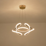 ΦΩΤΙΣΤΙΚΟ ΚΡΕΜΑΣΤΟ ΑΛΟΥΜΙΝΙΟ LED 24W 1900Lm 3000K 500x1200mm ΧΡΥΣΟ ARTE ILLUMINA SATURN - Image 3