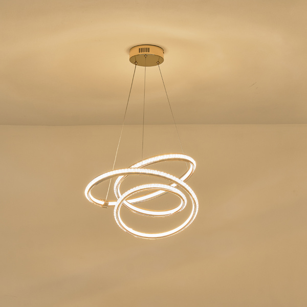 ΦΩΤΙΣΤΙΚΟ ΚΡΕΜΑΣΤΟ ΑΛΟΥΜΙΝΙO LED 38W 3000Lm 3000K 500x1200mm ΧΡΥΣΟ ARTE ILLUMINA SATURN - Image 3