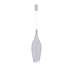 ΦΩΤΙΣΤΙΚΟ ΜΕΤΑΛΛΟ ΜΟΝΟΦΩΤΟ LED 7.6W 780Lm 3000K Φ200x1960mm ΑΣΗΜΙ ARTE ILLUMINA PERFORATO - Image 2