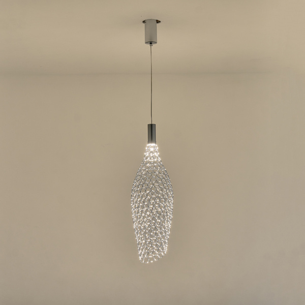 ΦΩΤΙΣΤΙΚΟ ΜΕΤΑΛΛΟ ΜΟΝΟΦΩΤΟ LED 7.6W 780Lm 3000K Φ200x1960mm ΑΣΗΜΙ ARTE ILLUMINA PERFORATO - Image 3