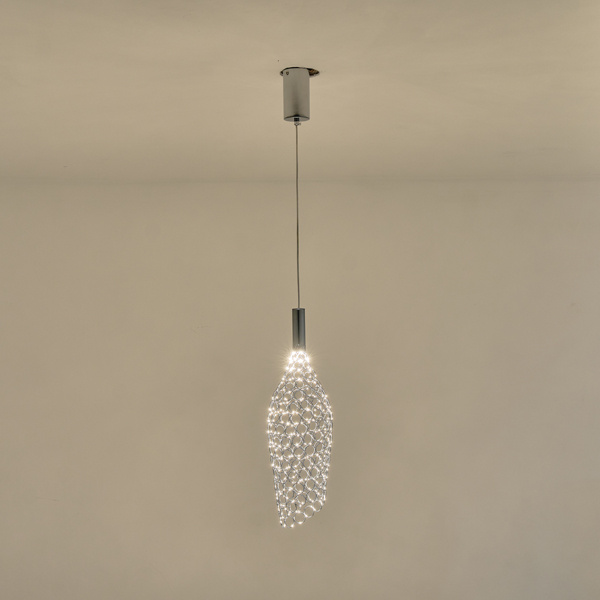 ΦΩΤΙΣΤΙΚΟ ΜΕΤΑΛΛΟ ΜΟΝΟΦΩΤΟ 6.3W 648Lm 3000K Φ146x1774mm ΑΣΗΜΙ ARTE ILLUMINA PERFORATO - Image 3