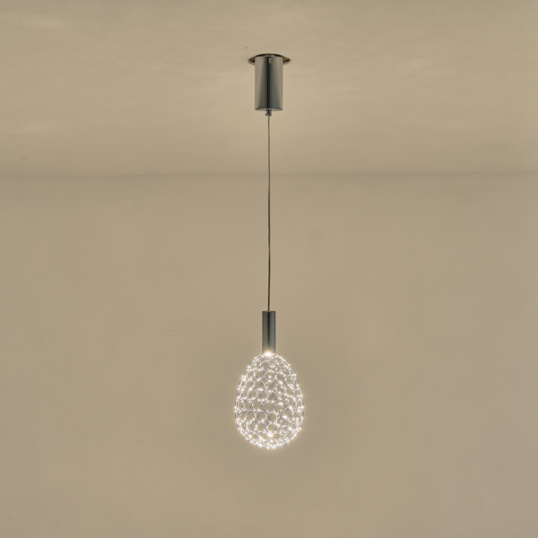 ΦΩΤΙΣΤΙΚΟ ΜΕΤΑΛΛΟ ΜΟΝΟΦΩΤΟ ΟΒΑΛ LED 6.3W 648Lm 3000K Φ140x1588mm ΑΣΗΜΙ ARTE ILLUMINA PERFORATO - Image 3