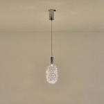 ΦΩΤΙΣΤΙΚΟ ΜΕΤΑΛΛΟ ΜΟΝΟΦΩΤΟ LED 6.3W 648Lm 3000K Φ130X1588mm ΑΣΗΜΙ ARTE ILLUMINA PERFORATO - Image 3