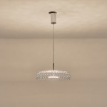 ΦΩΤΙΣΤΙΚΟ ΚΡΕΜΑΣΤΟ ΜΕΤΑΛΛΟ ΜΟΝΟΦΩΤΟ LED 10W 1080Lm 3000K Φ350x1390mm ΑΣΗΜΙ ARTE ILLUMINA PERFORATO - Image 3