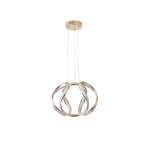 ΦΩΤΙΣΤΙΚΟ ΚΡΕΜΑΣΤΟ ΑΛΟΥΜΙΝΙO LED 38W 2800Lm 3000K 430X310mm ΧΡΥΣΟ ARTE ILLUMINA ORBIT - Image 2