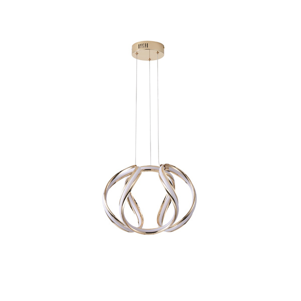 ΦΩΤΙΣΤΙΚΟ ΚΡΕΜΑΣΤΟ ΑΛΟΥΜΙΝΙO LED 38W 2800Lm 3000K 430X310mm ΧΡΥΣΟ ARTE ILLUMINA ORBIT - Image 2