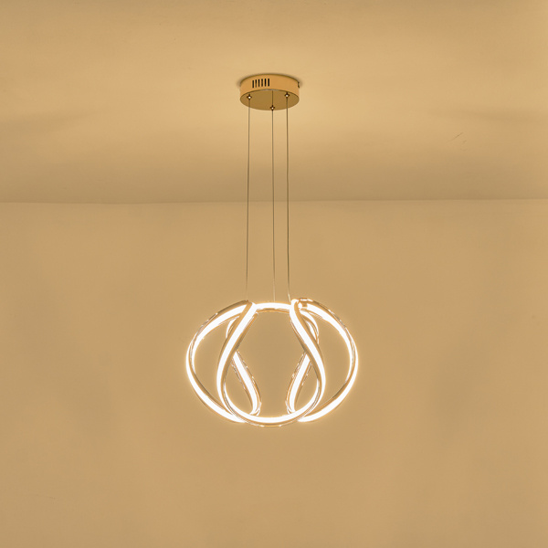 ΦΩΤΙΣΤΙΚΟ ΚΡΕΜΑΣΤΟ ΑΛΟΥΜΙΝΙO LED 38W 2800Lm 3000K 430X310mm ΧΡΥΣΟ ARTE ILLUMINA ORBIT - Image 3