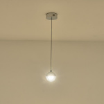 ΦΩΤΙΣΤΙΚΟ ΚΡΕΜΑΣΤΟ ΑΛΟΥΜΙΝΙΟ LED 6W 500Lm 3000K Φ10 ΑΣΗΜΙ ARTE ILLUMINA MELANIE - Image 3