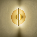 ΑΠΛΙΚΑ ΤΟΙΧΟΥ AΛΟΥΜΙΝO-ΓΥΑΛΙ LED 10W 1200Lm 3000K 340x120x300mm MEΛΙ ARTE ILLUMINA DISC - Image 3