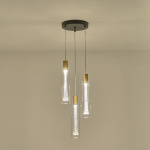 ΦΩΤΙΣΤΙΚΟ ΚΡΕΜΑΣΤΟ ΓΥΑΛΙ 3ΦΩΤΟ 21W 2500Lm 3000K Φ250x1630mm ARTE ILLUMINA VIAL - Image 3