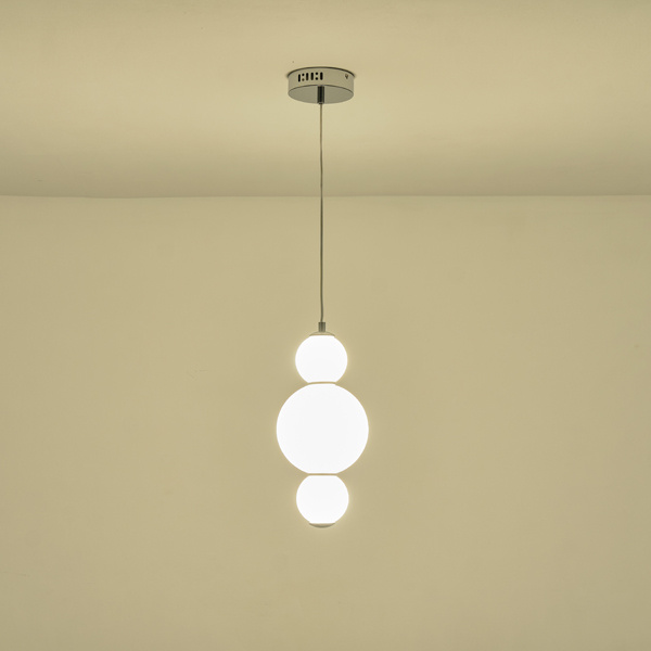 ΦΩΤΙΣΤΙΚΟ ΚΡΕΜΑΣΤΟ ΑΛΟΥΜΙΝΙΟ 12.6W 1440Lm 3000K Φ175x1898mm ΛΕΥΚΟ ARTE ILLUMINA BLOSSOM - Image 3