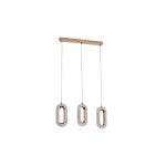 ΦΩΤΙΣΤΙΚΟ ΚΡΕΜΑΣΤΟ ΑΛΟΥΜΙΝΙΟ 3ΦΩΤΟ LED 26W 2254Lm 3000K 570X1290mm ΡΟΖ ΧΡΥΣΟ ARTE ILLUMINA KRIKO - Image 2