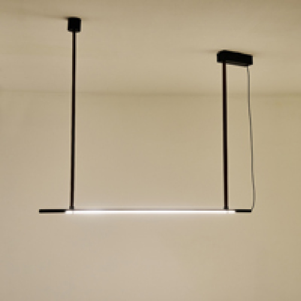 ΦΩΤΙΣΤΙΚΟ ΚΡΕΜΑΣΤΟ ΜΕΤΑΛΛΟ ΔΕΡΜΑ LED 25W 1750Lm 3000K 1400X60X1200mm ΜΑΥΡΟ ARTE ILLUMINA LINEA - Image 3