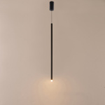 ΦΩΤΙΣΤΙΚΟ ΚΡΕΜΑΣΤΟ ΑΛΟΥΜΙΝΙΟ LED 3W 210Lm 3000K Φ50X1200mm ΜΑΥΡΟ ARTE ILLUMINA CASCADE - Image 3
