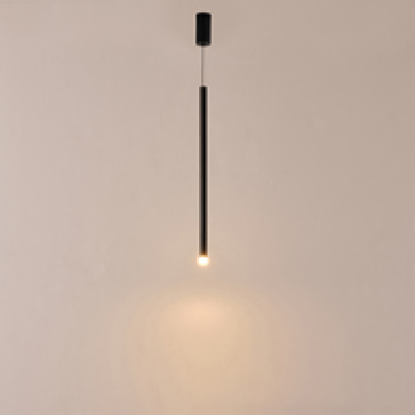 ΦΩΤΙΣΤΙΚΟ ΚΡΕΜΑΣΤΟ ΑΛΟΥΜΙΝΙΟ LED 3W 210Lm 3000K Φ50X1200mm ΜΑΥΡΟ ARTE ILLUMINA CASCADE - Image 3