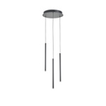 ΦΩΤΙΣΤΙΚΟ ΚΡΕΜΑΣΤΟ ΑΛΟΥΜΙΝΙΟ LED 6W 420Lm 3000K Φ300X1500mm ΜΑΥΡΟ ARTE ILLUMINA CASCADE - Image 2