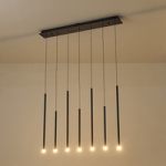 ΦΩΤΙΣΤΙΚΟ ΚΡΕΜΑΣΤΟ ΑΛΟΥΜΙΝΙΟ LED 14W 980Lm 3000K 940X1500X130mm ΜΑΥΡΟ ARTE ILLUMINA CASCADE - Image 3