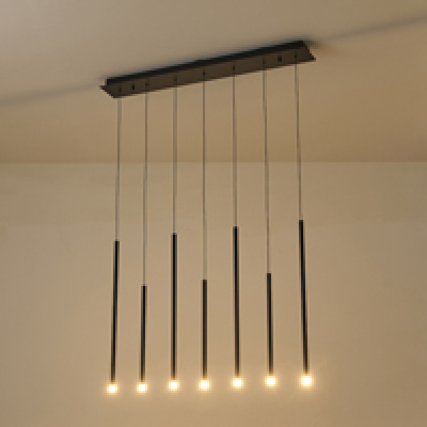 ΦΩΤΙΣΤΙΚΟ ΚΡΕΜΑΣΤΟ ΑΛΟΥΜΙΝΙΟ LED 14W 980Lm 3000K 940X1500X130mm ΜΑΥΡΟ ARTE ILLUMINA CASCADE - Image 3