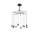 ΦΩΤΙΣΤΙΚΟ ΚΡΕΜΑΣΤΟ LED 50W 3000Lm 3000K Φ800X1200mm ΜΑΥΡΟ ARTE ILLUMINA CAMPANELLE - Image 2