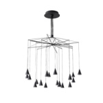 ΦΩΤΙΣΤΙΚΟ ΚΡΕΜΑΣΤΟ LED 90W 5400Lm 3000K Φ1000X1200mm ΜΑΥΡΟ ARTE ILLUMINA CAMPANELLE - Image 2