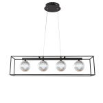 ΦΩΤΙΣΤΙΚΟ ΚΡΕΜΑΣΤΟ ΜΕΤΑΛΛΟ LED 14W 650Lm 3000K 80X1200mm ΜΑΥΡΟ ARTE ILLUMINA BOX - Image 2