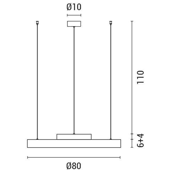 ΦΩΤΙΣΤΙΚΟ ΚΡΕΜΑΣΤΟ LED 70W 3000Κ 80X10 ΛΕΥΚΟ ARTE ILLUMINA - Image 3